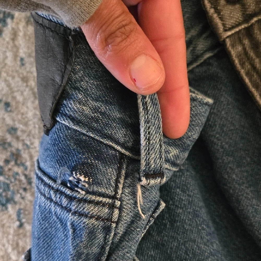Pacsun Blue and Grey Skinny Jeans with Contrast Design